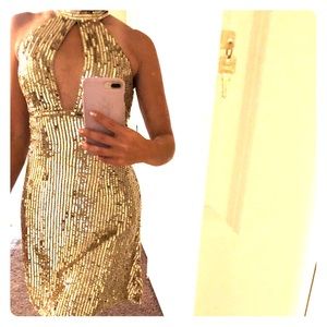 SZ 0, Sherri Hill Gold Cocktail